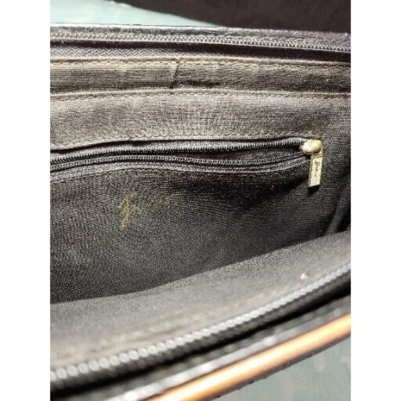 Bueno Ostrich Bag Purse Handbag Cross Body Faux Leather Outer Pocket Vintage - Picture 5 of 11